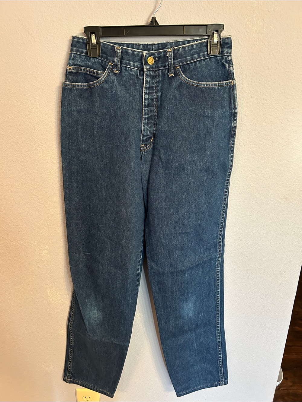 Liz Claiborne Women Classic High-Waist Dark Blue Denim Jeans Size 12
